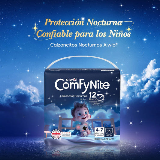 Pants Calzoncitos nocturnos Comfynite Aiwibi para niños Talla P/M (4 a 7 años) - 10 unds