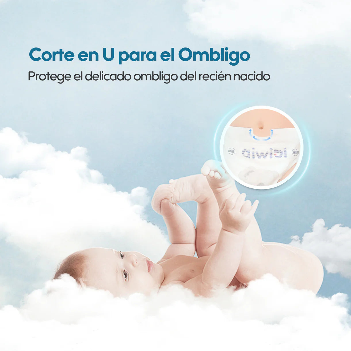 Pañales Aiwibi para bebé Premium Talla Recién nacido RN - 22und