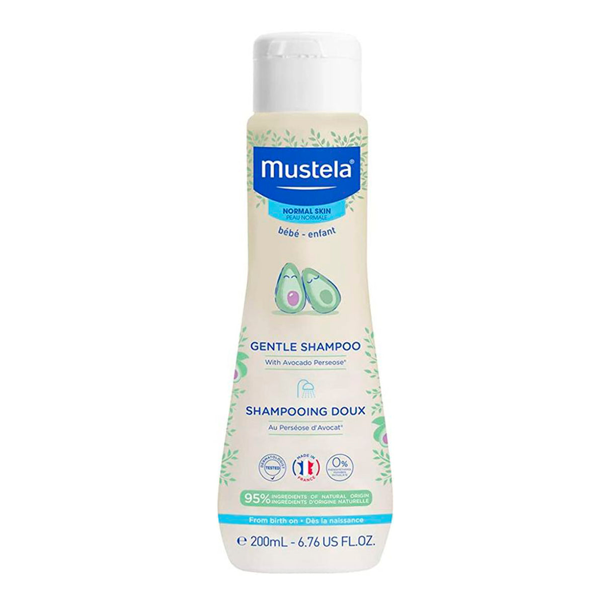 Shampoo Suave Bebé 200ml Mustela
