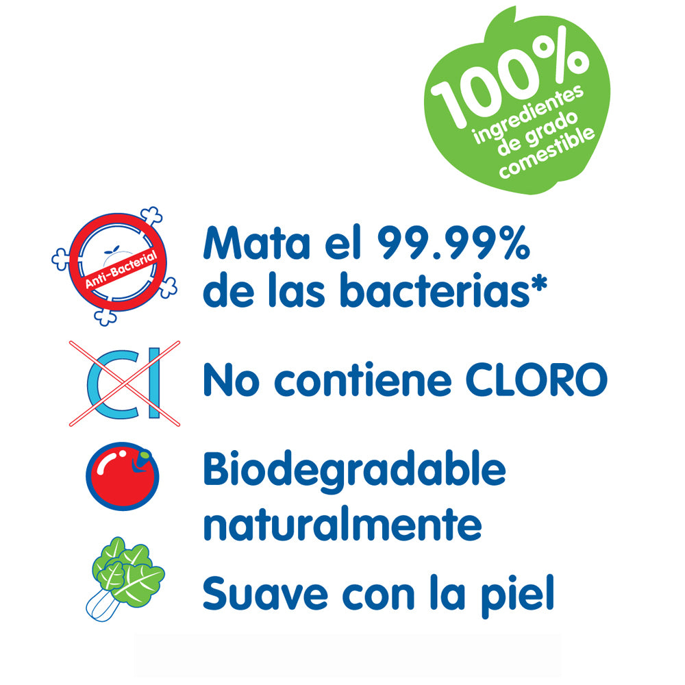 Limpiador mamaderas y accesorios bebé Pigeon dosificador 700 ml