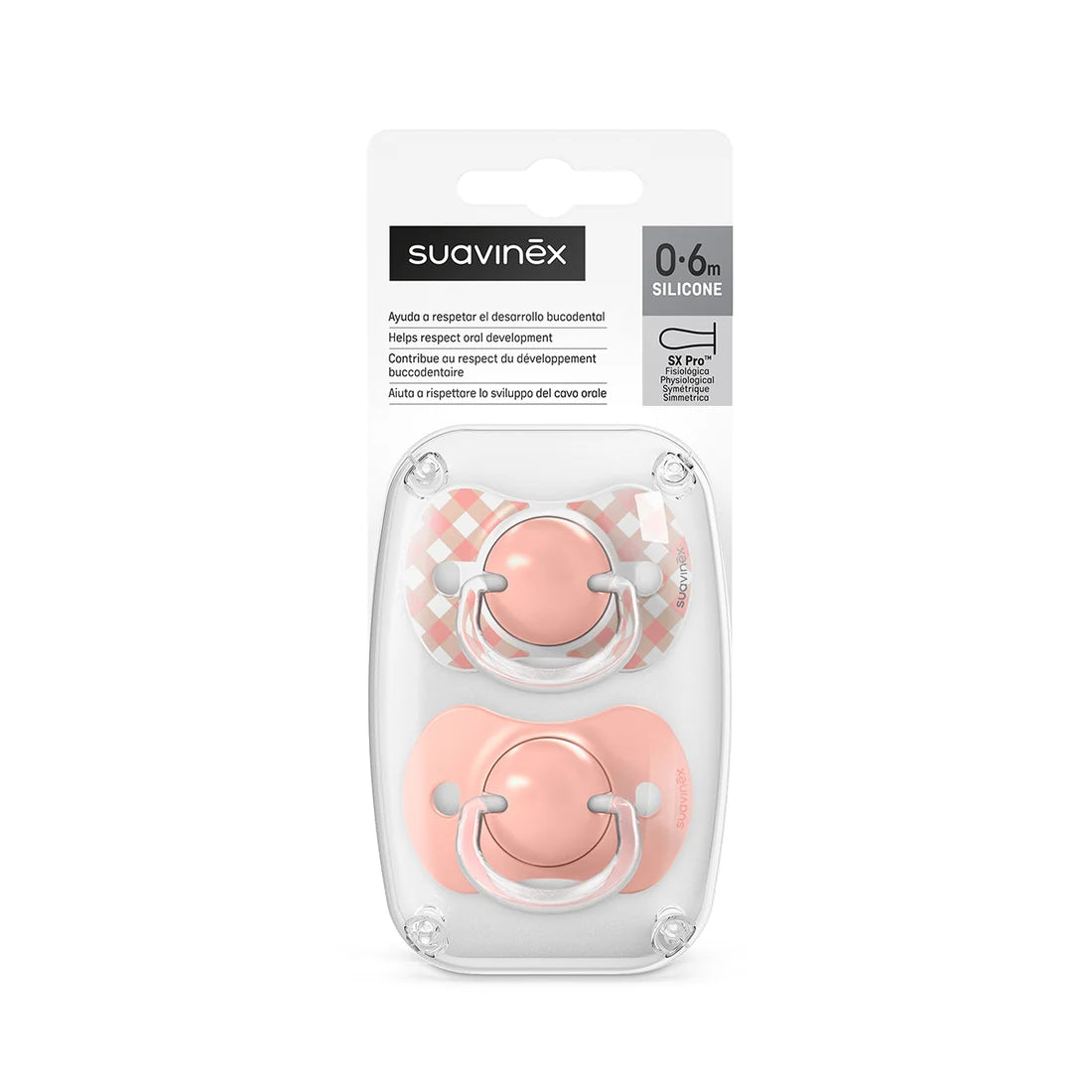 Pack de 2 Chupetes Wild & Free 0-6m Suavinex Tetina Fisiológica SX Pro
