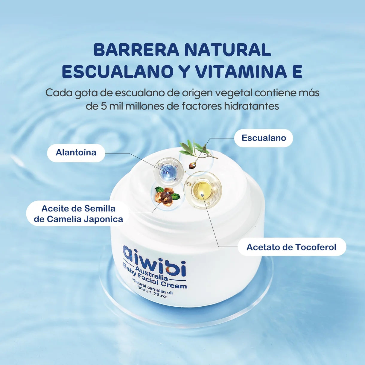Crema Facial Bebé 50 ml Aiwibi