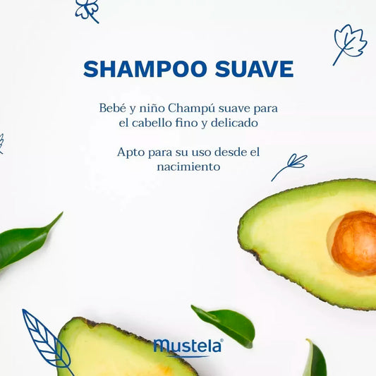Shampoo Suave Bebé 200ml Mustela