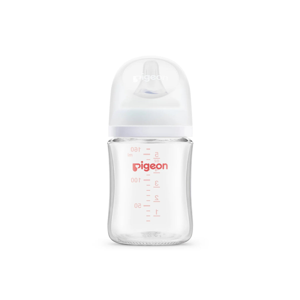 Mamadera vidrio Softouch Pigeon boca ancha 160ml 0m+