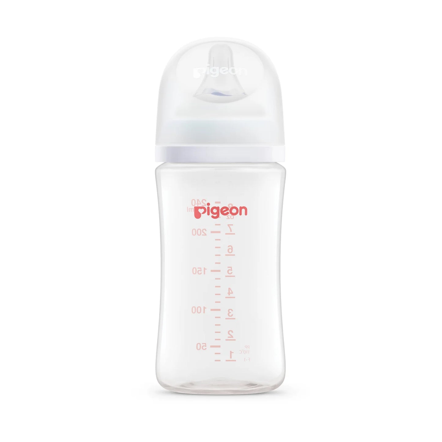Mamadera PP Softouch Pigeon boca ancha plástico 240ml 3m+