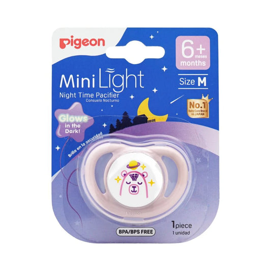 Chupete Mini Light Nocturno Pigeon Talla M 6m+