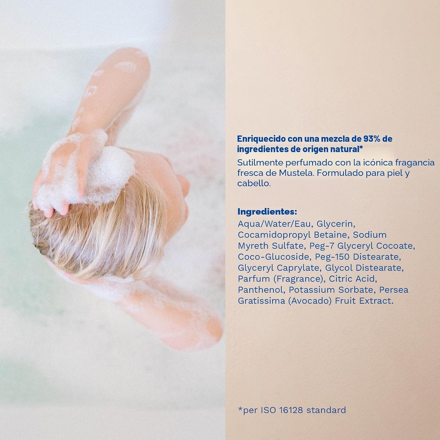 Gel de baño suave para cuerpo y cabello bebé 500ml Mustela