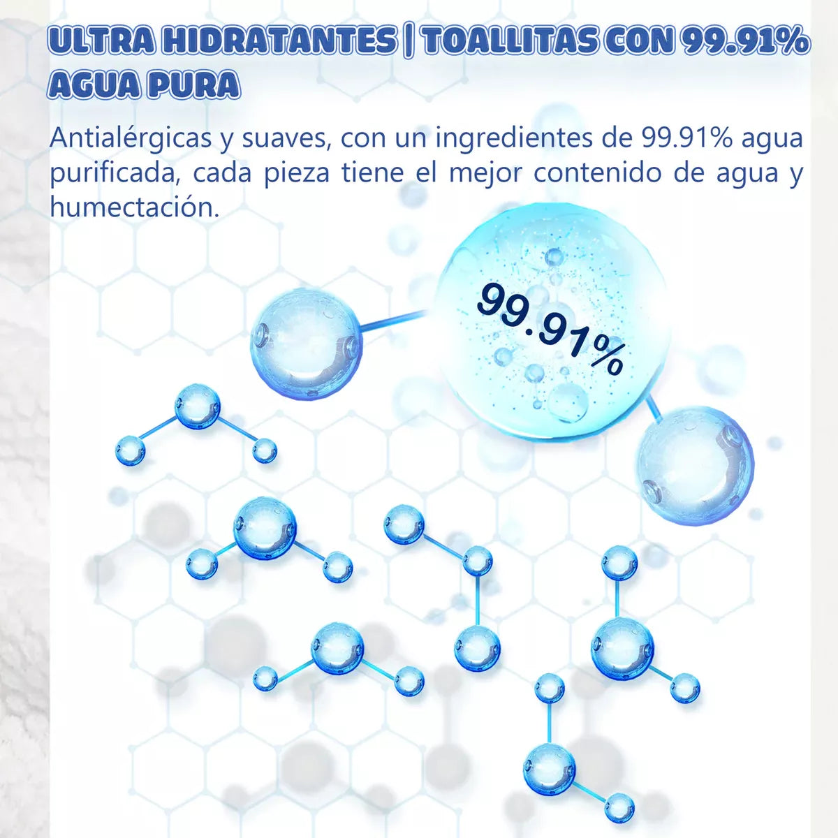 Caja 12 Paquetes Toallitas Húmedas Aiwibi Pure Water 960 unds