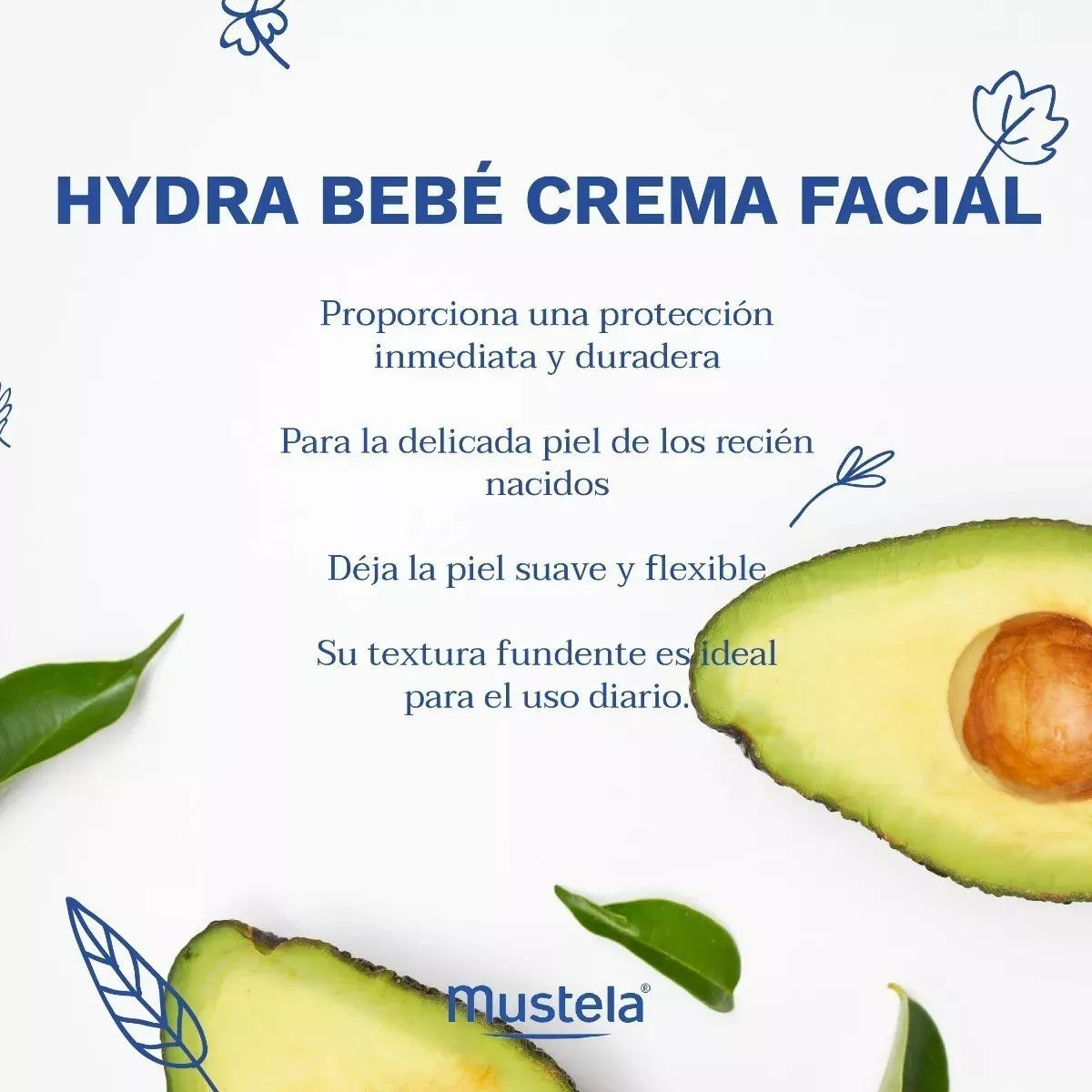 Crema facial Hydra Bebé 40ml Mustela