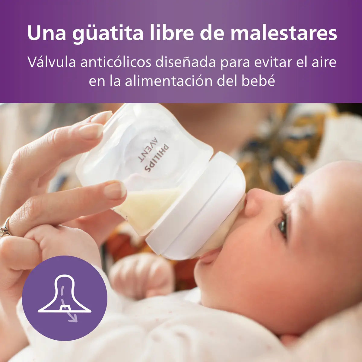 Mamadera natural response Avent 125ml 0m+