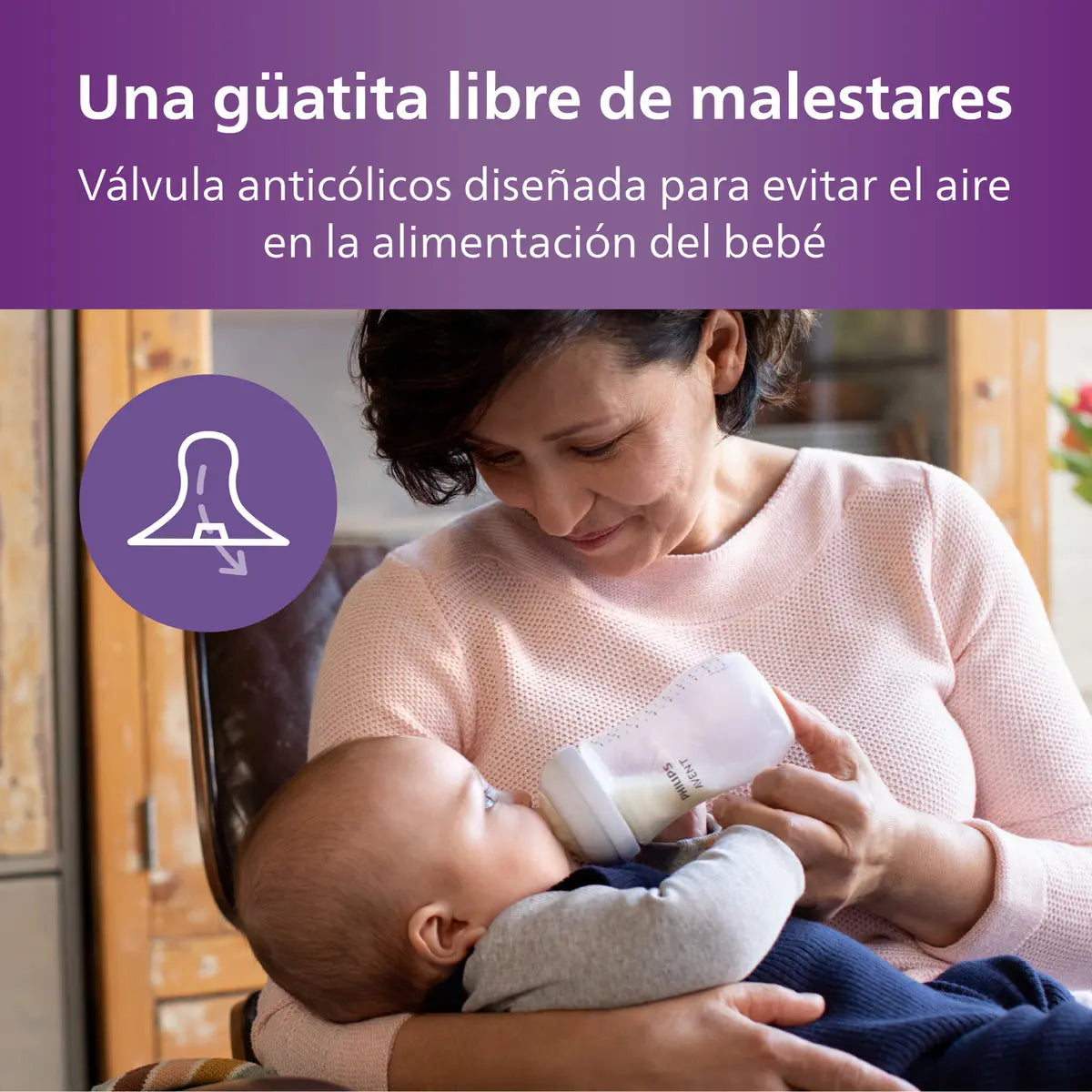 Pack 2 Mamaderas Natural Response Avent 260ml 1m+