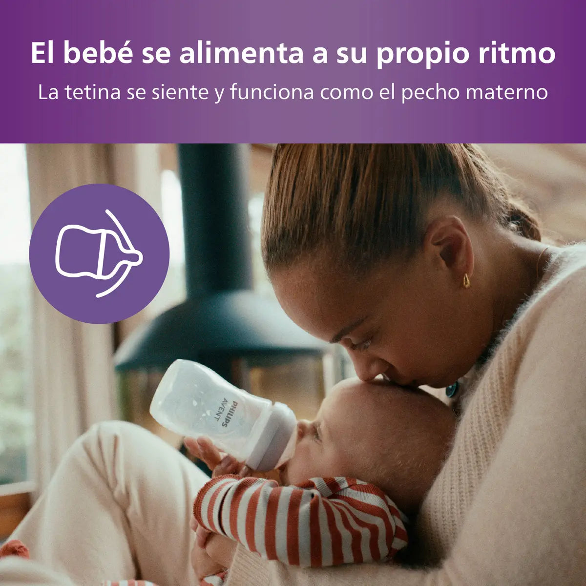 Pack 2 Mamaderas Natural Response Avent 260ml 1m+