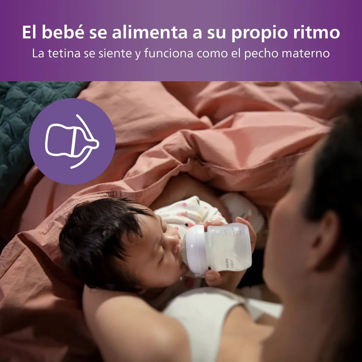 Pack 2 Mamaderas Natural Response Avent 125ml 0m+