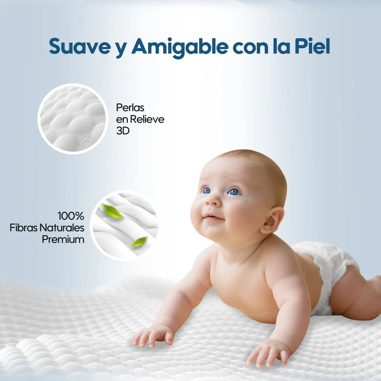 Pack 3 paquetes pañales Aiwibi bebé Premium Talla P - 96und