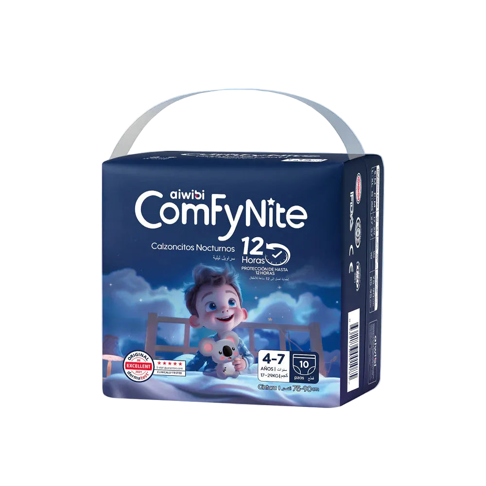Pants Calzoncitos nocturnos Comfynite Aiwibi para niños Talla P/M (4 a 7 años) - 10 unds