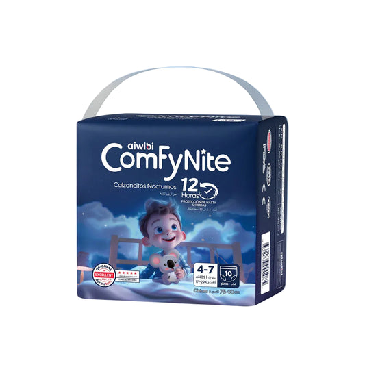 Pants Calzoncitos nocturnos Comfynite Aiwibi para niños Talla P/M (4 a 7 años) - 10 unds