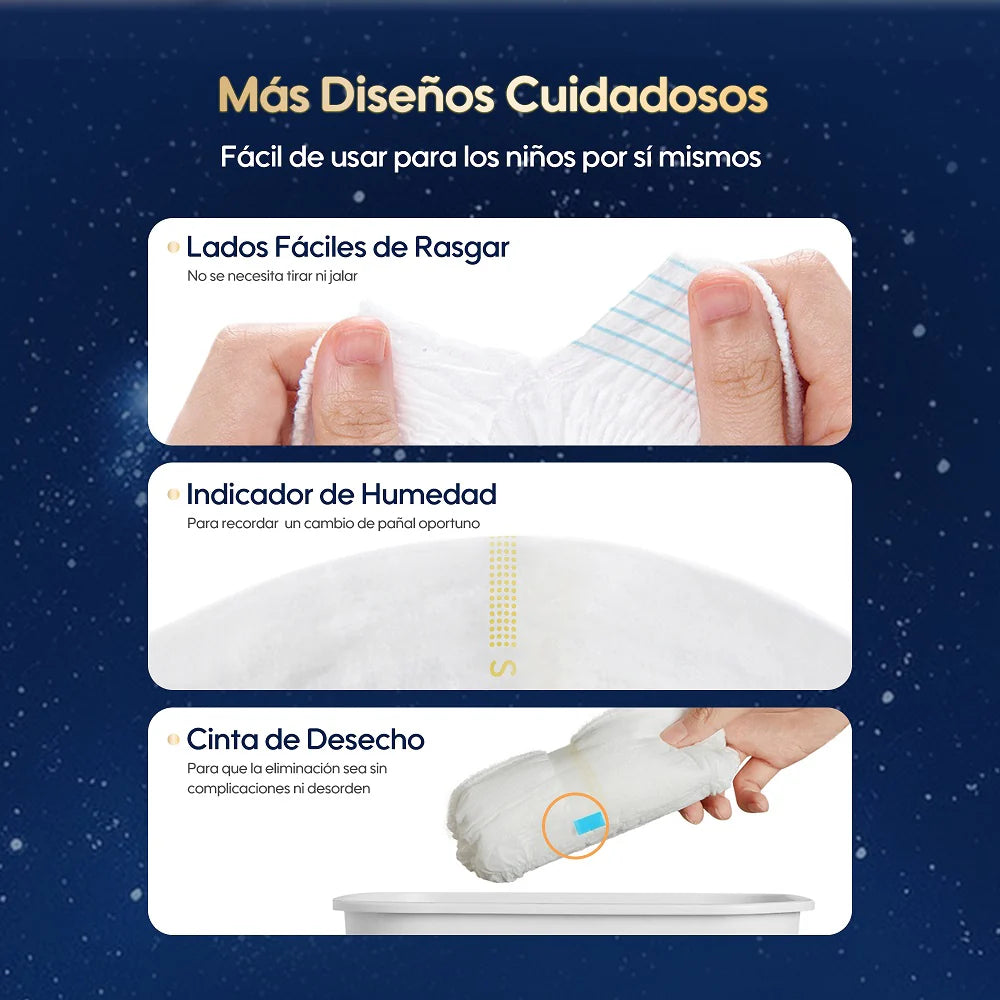 Pants Calzoncitos nocturnos Comfynite Aiwibi para niños Talla P/M (4 a 7 años) - 10 unds