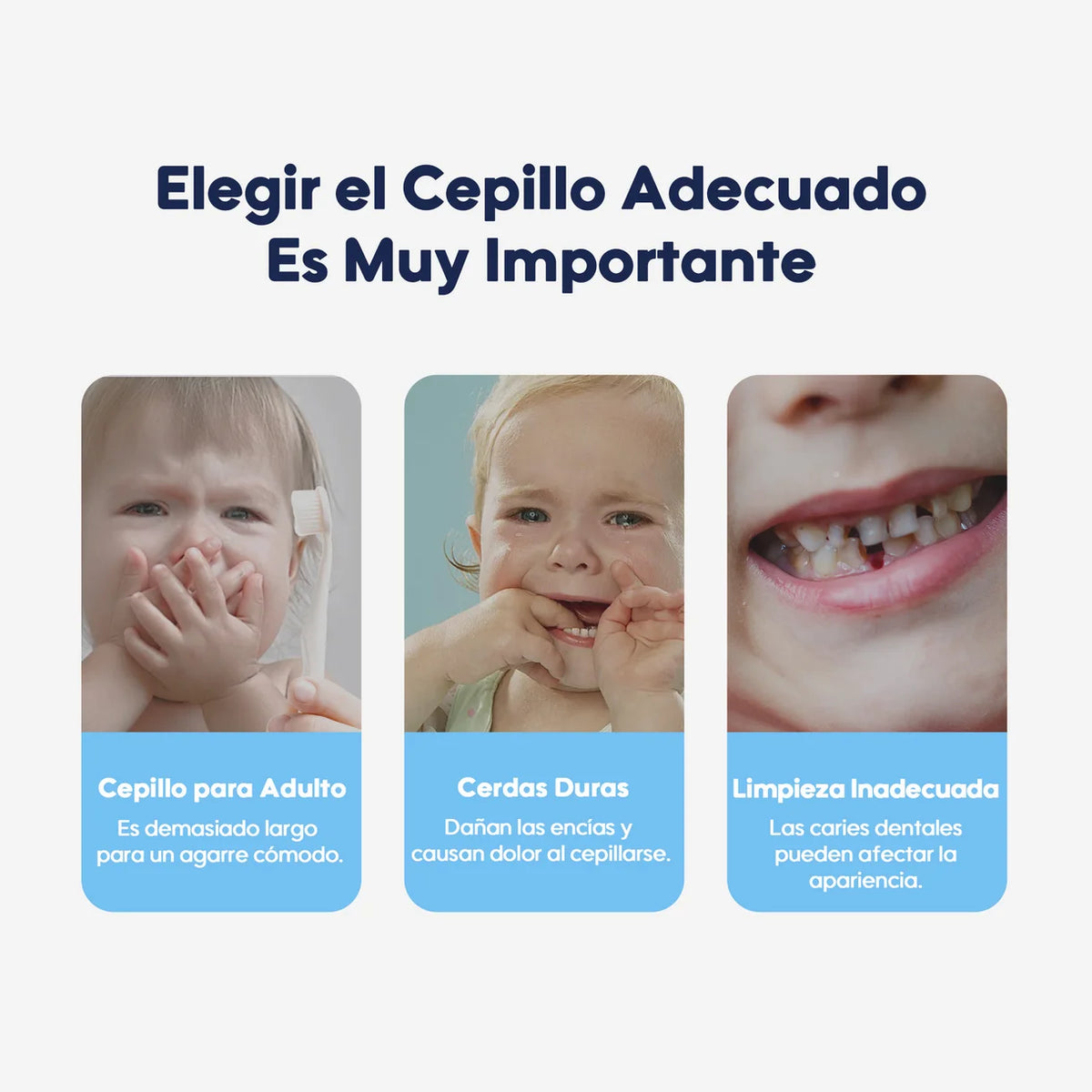 Cepillo De Dientes Para Bebés Y Niños Aiwibi 12m+