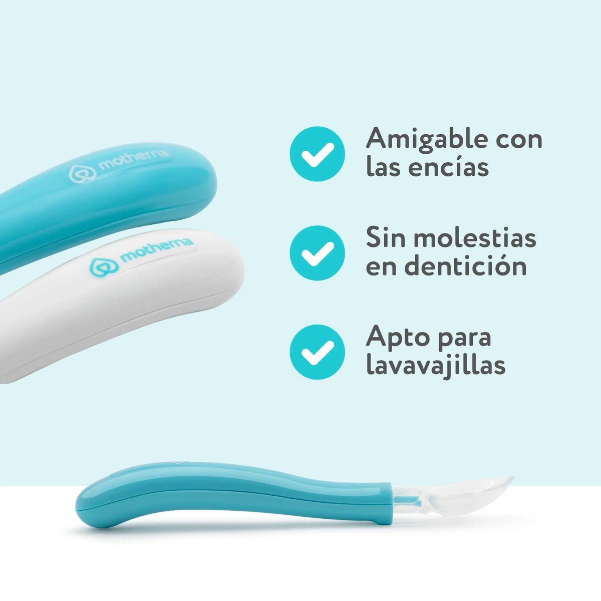 Cucharas punta de silicona 2 unidades Motherna