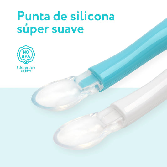 Cucharas punta de silicona 2 unidades Motherna