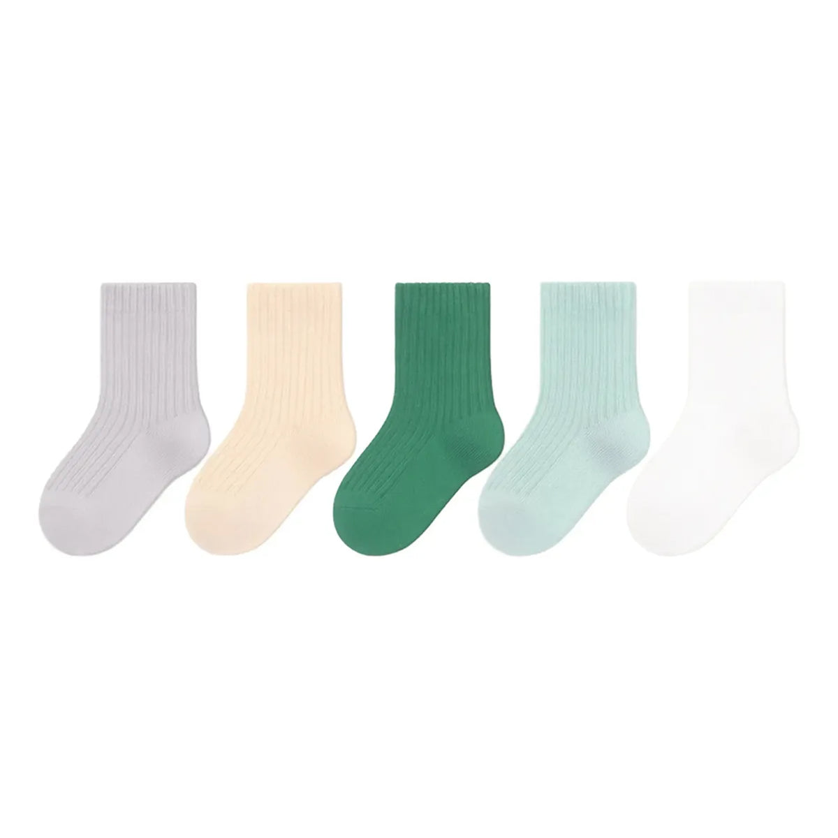 Pack 5 Pares De Calcetines Lisos Infantiles 1-8 años