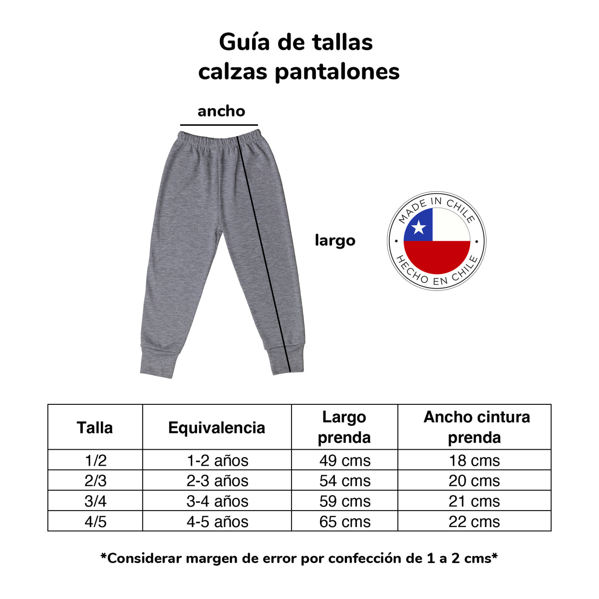 Pack 3 Pantalones Calzas Algodón 1-5 años