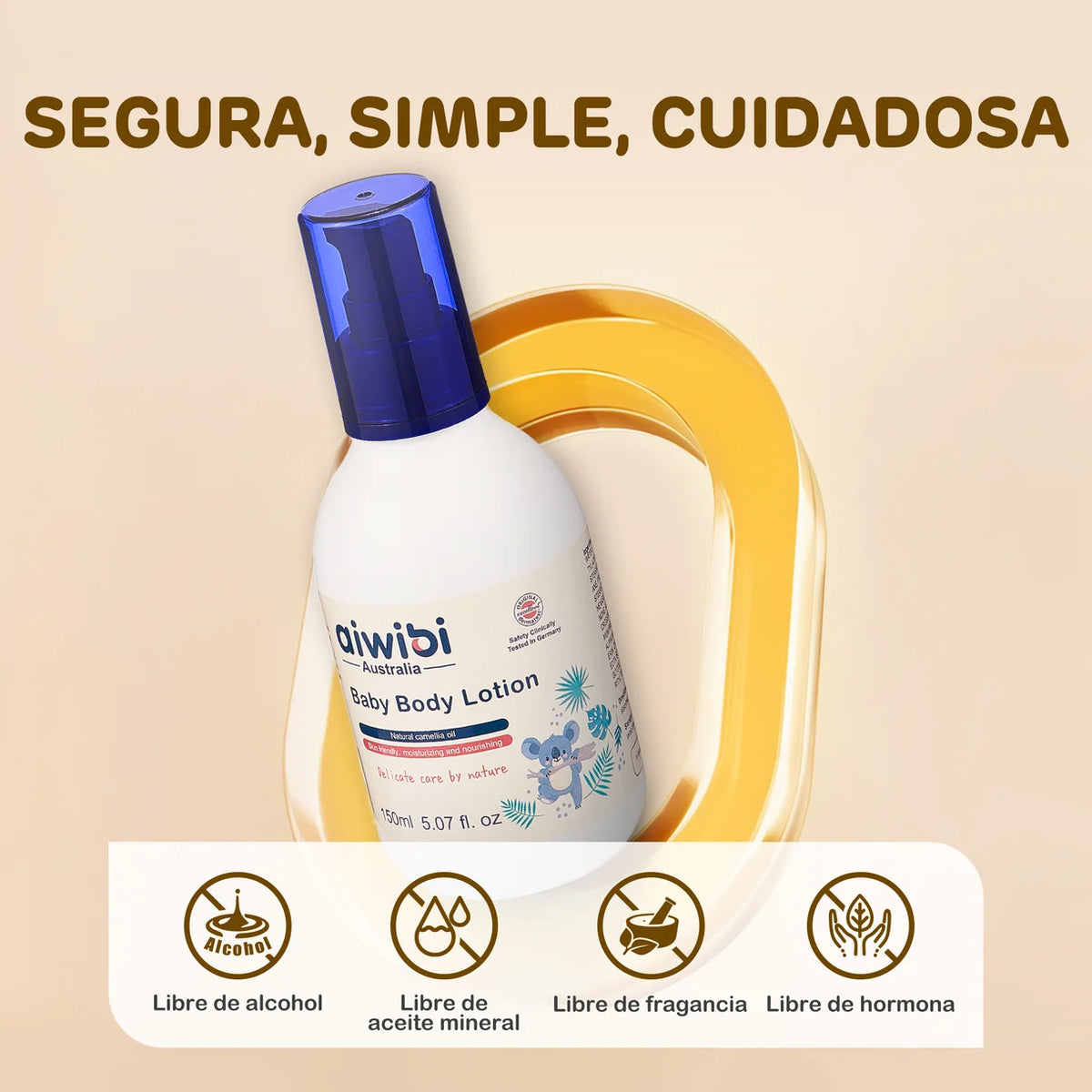 Loción Corporal Para Bebés 150ml Aiwibi