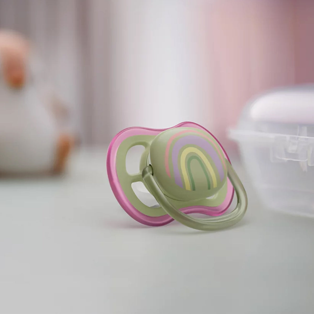 Chupetes Avent Ultra Air 0-6m 2unds Rosado y verde