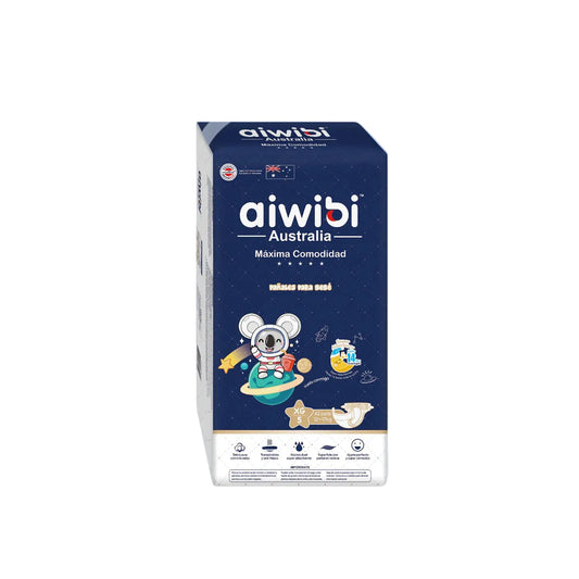 Pañales Aiwibi para bebé Máxima comodidad Dulce noche Talla XG - 42und