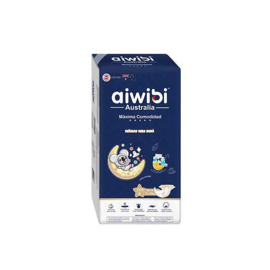 Pañales Aiwibi para bebé Máxima comodidad Dulce noche Talla XXG - 38und