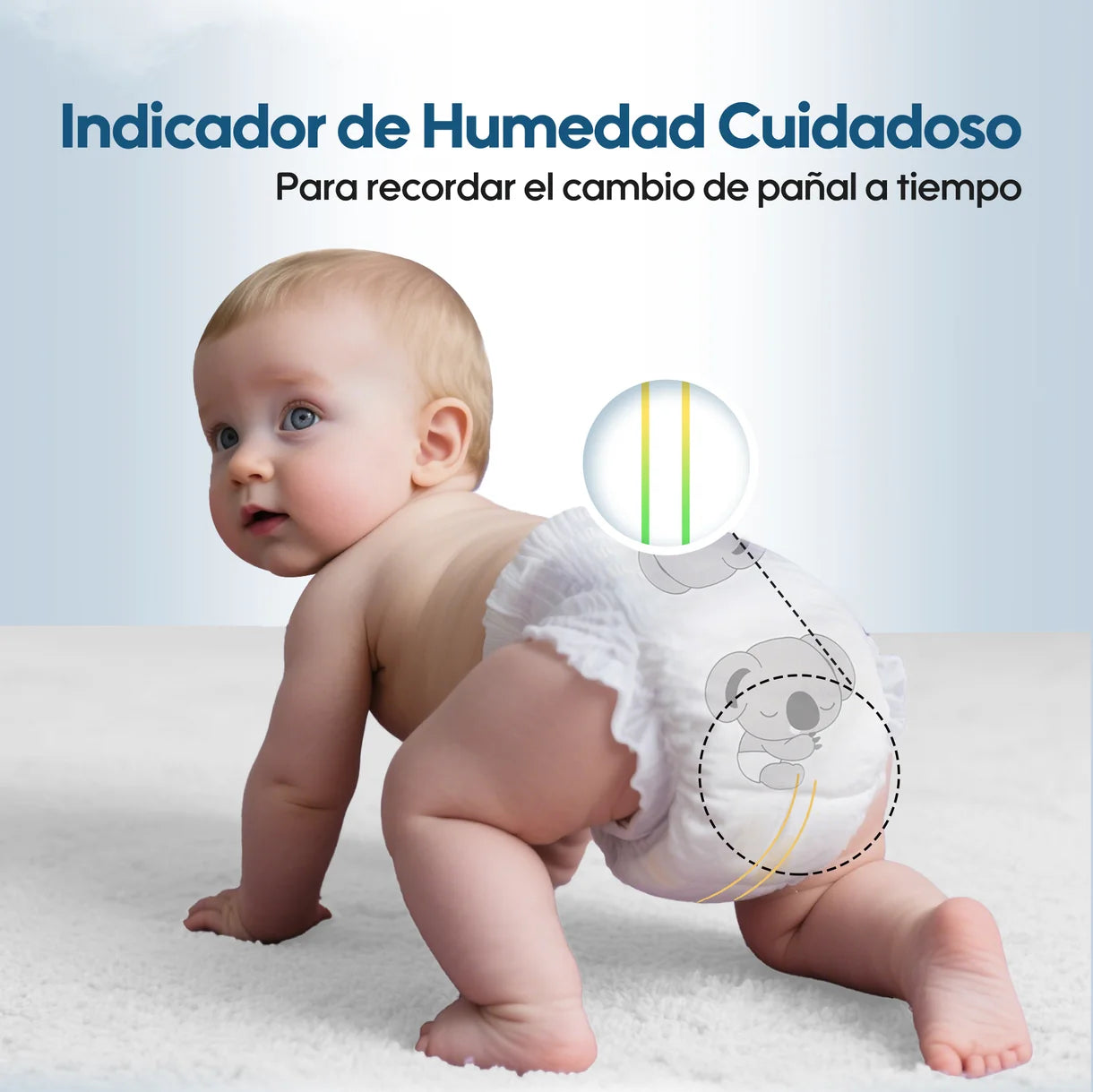Pack 3 paquetes pañales Aiwibi bebé Premium Talla P - 96und