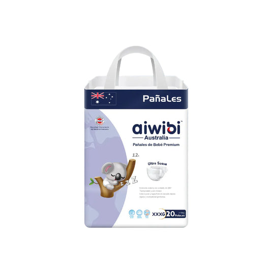 Pañales Aiwibi para bebé Premium Talla XXXG - 20und