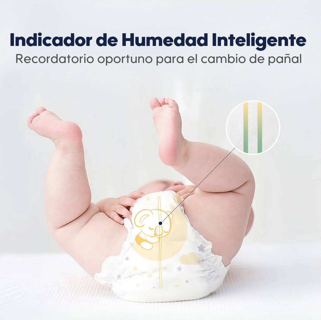Pañales Aiwibi para bebé Máxima comodidad Dulce noche Talla M - 54und