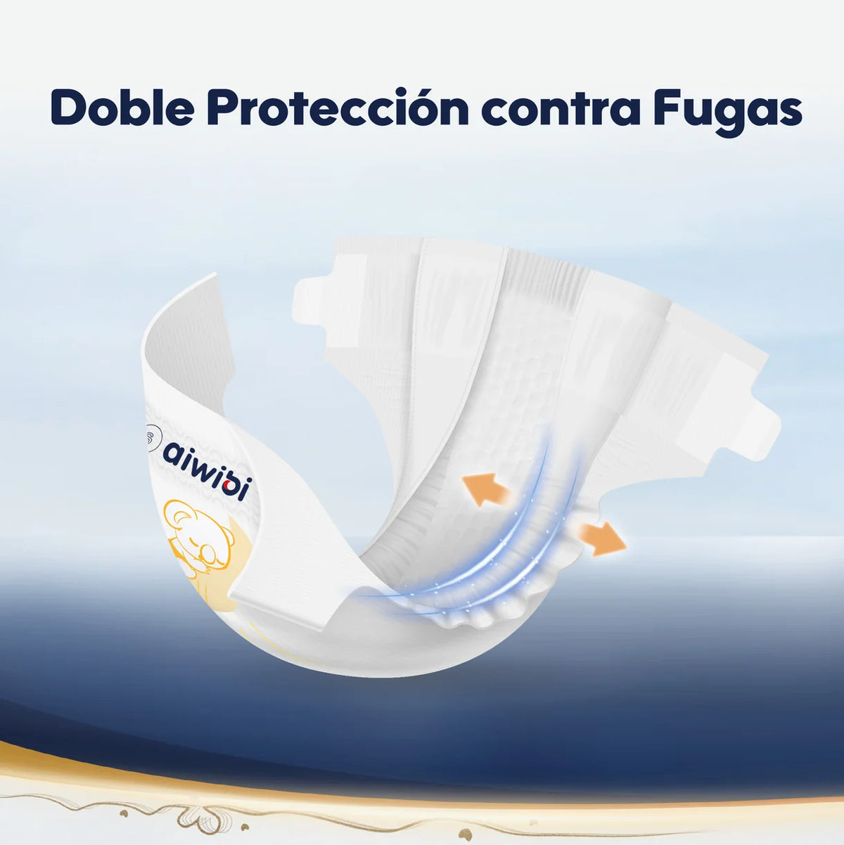 Pañales Aiwibi para bebé Máxima comodidad Dulce noche Talla XXG - 38und