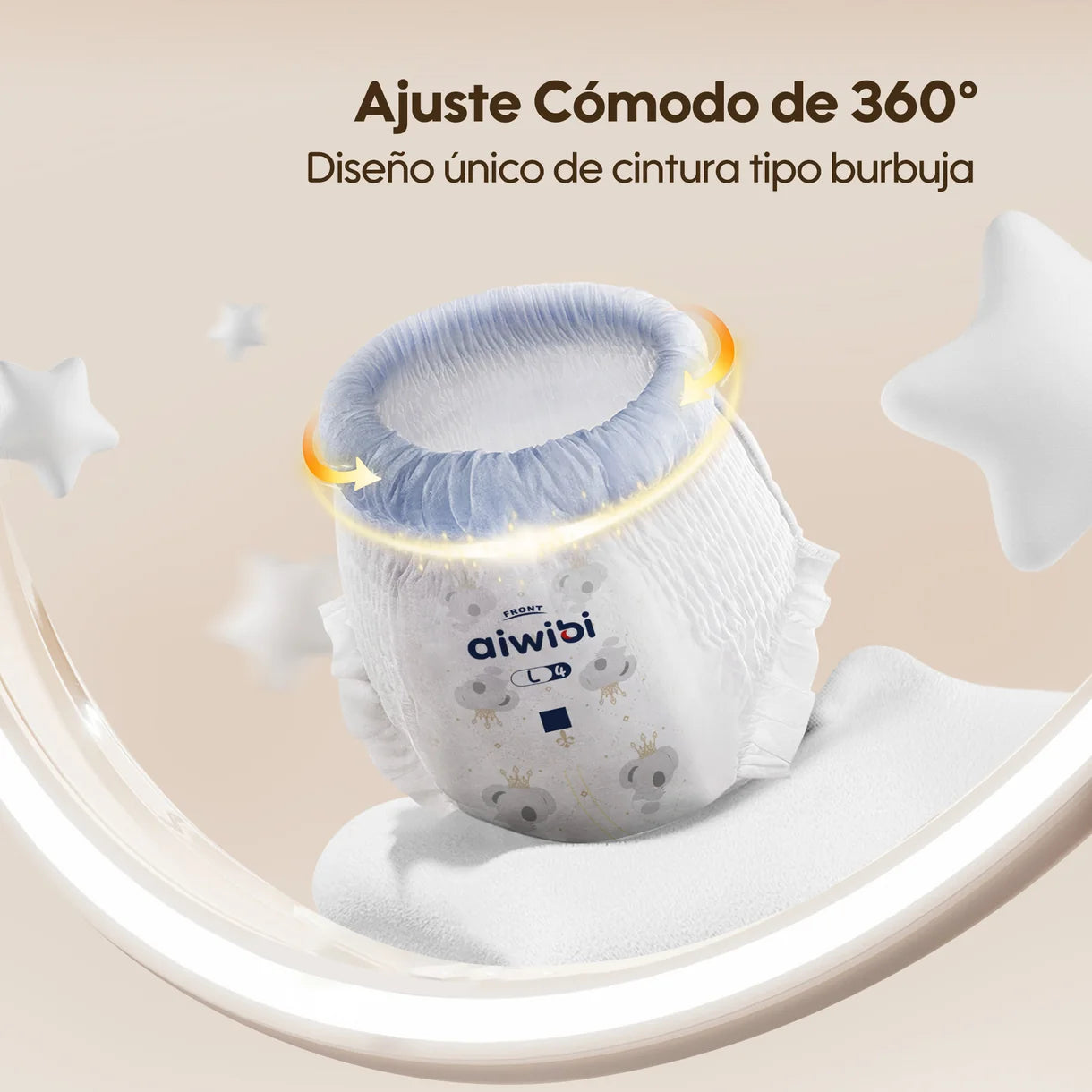Pants Calzoncitos Aiwibi para bebé Máxima comodidad noche Talla XXG - 36und