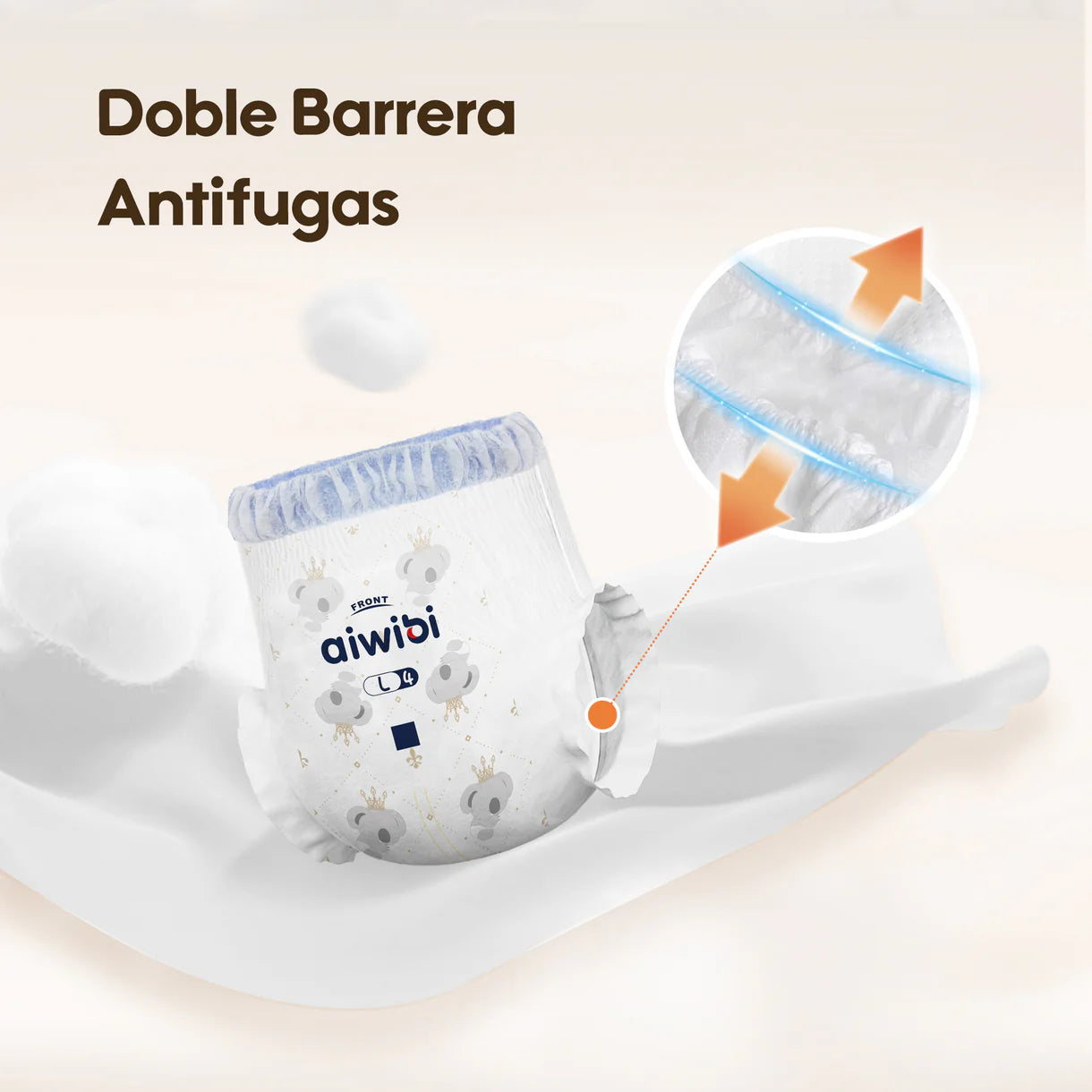 Pants Calzoncitos Aiwibi para bebé Máxima comodidad noche Talla XXG - 36und