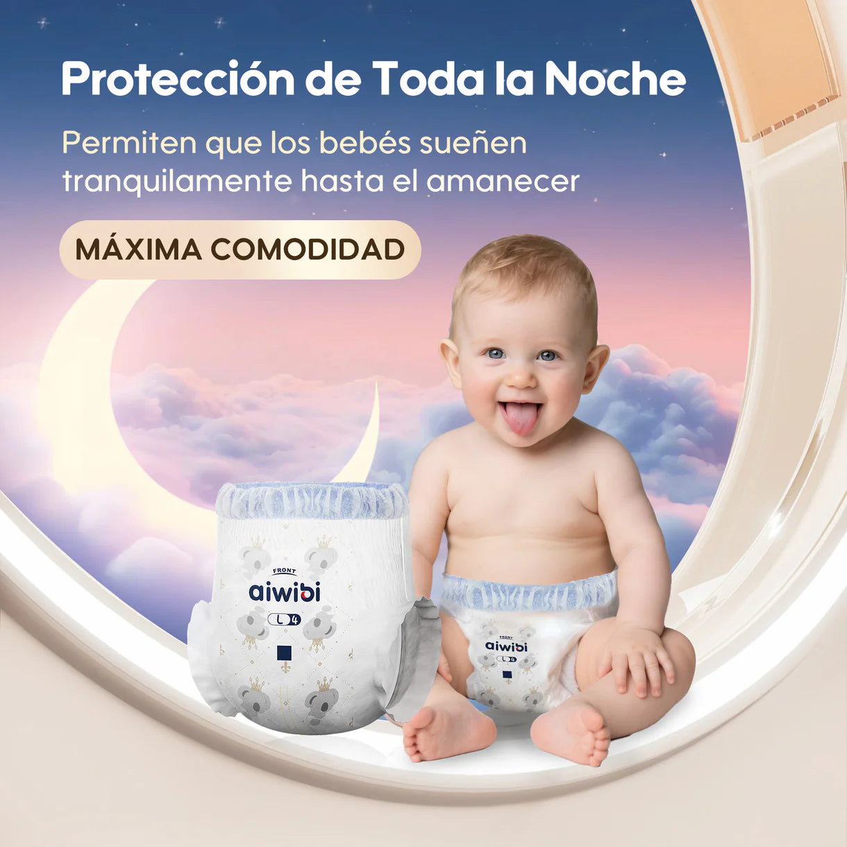 Pants Calzoncitos Aiwibi para bebé Máxima comodidad noche Talla XXG - 36und