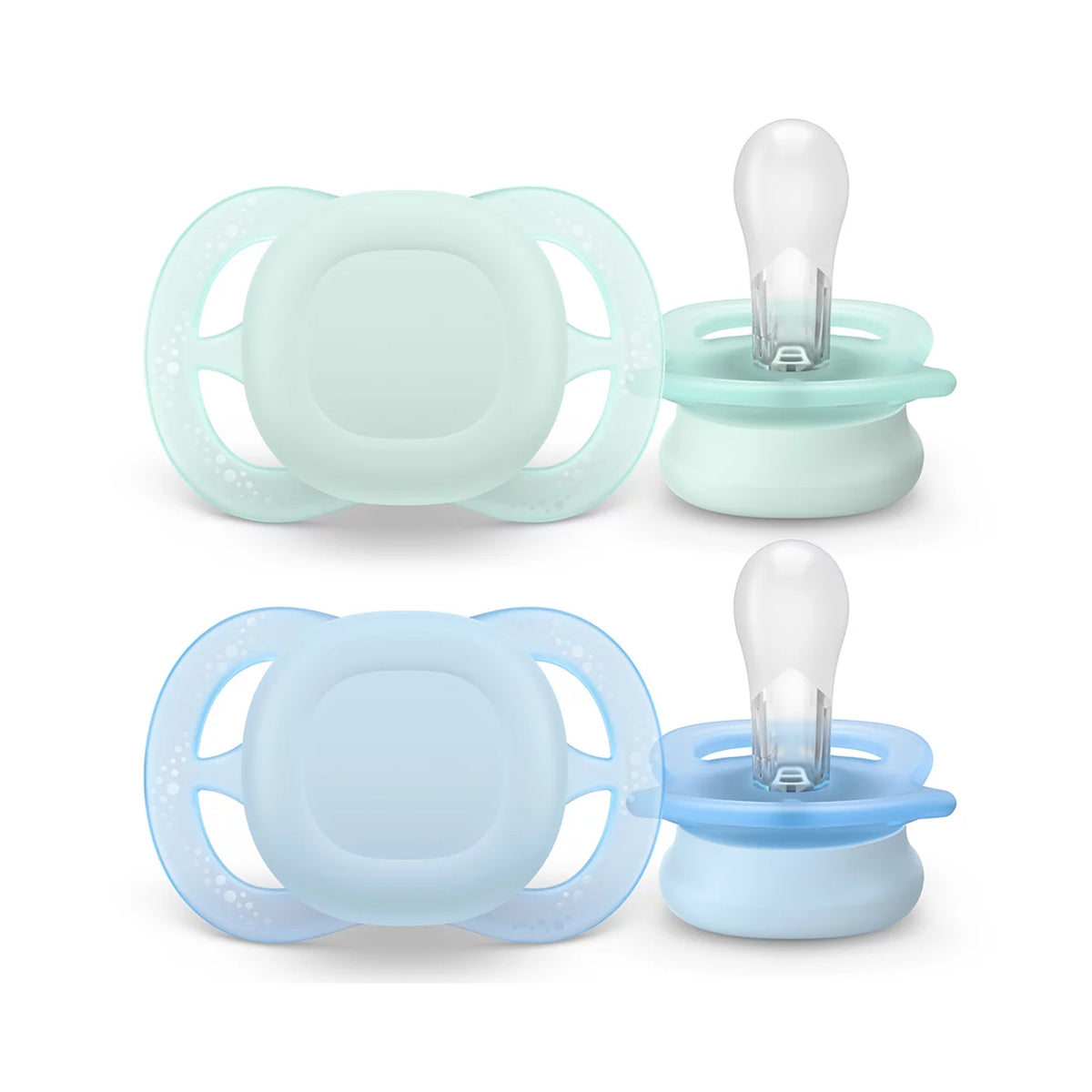 Chupetes Avent Ultra Start 0-2m 2unds Verde y Celeste