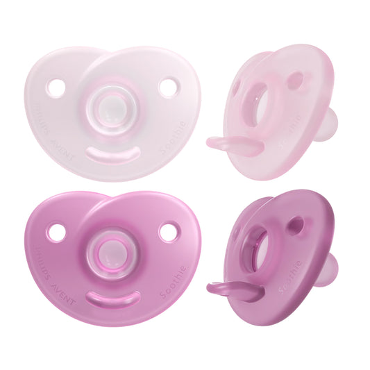 Chupetes Avent Soothie 0-6m 2unds Rosados