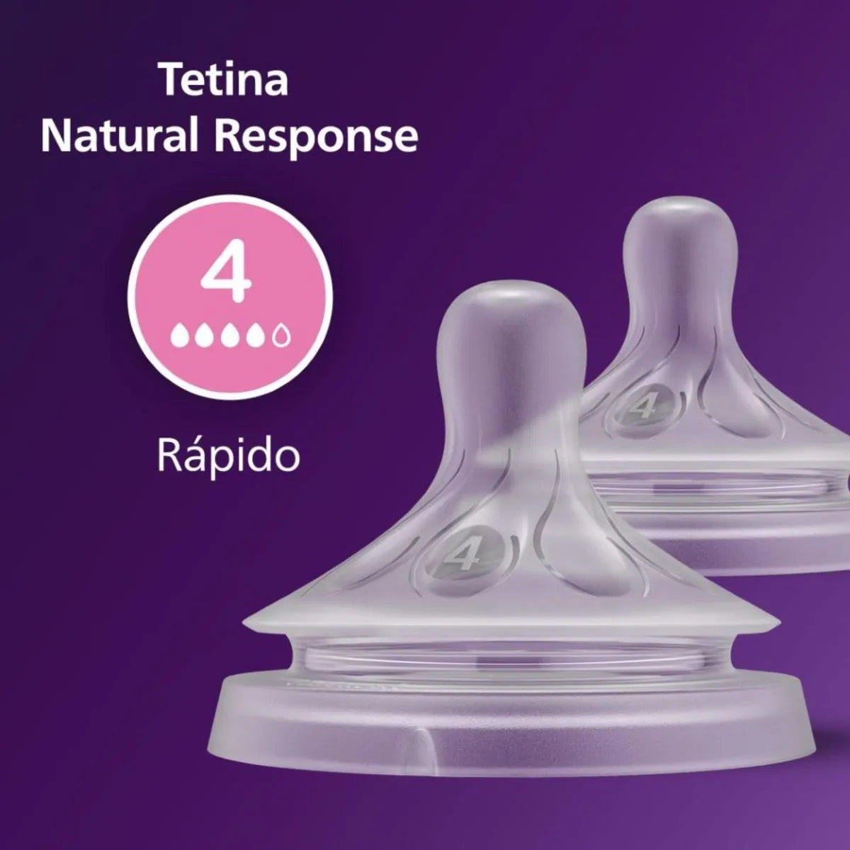 Pack 2 Mamaderas Natural Response Avent 330ml 6m+